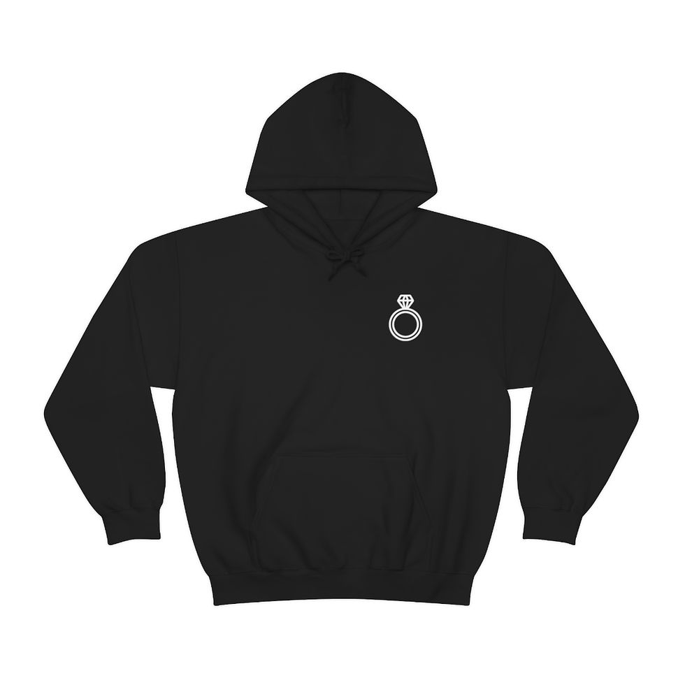 Unisex Hooded Sweatshirt - Small Ring Logo