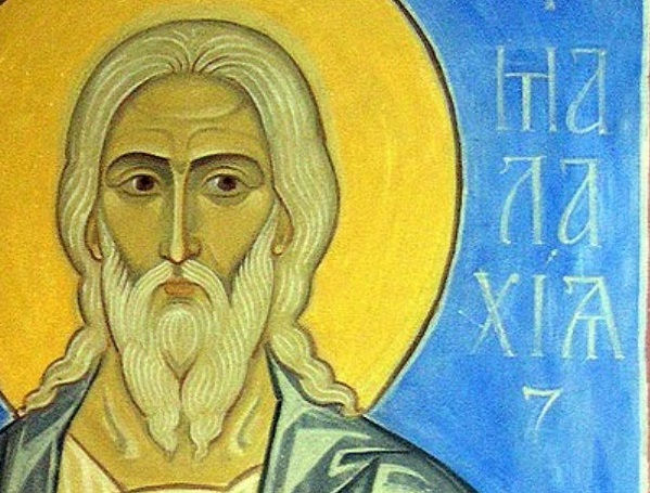 Russian icon of the prophet Malachi.