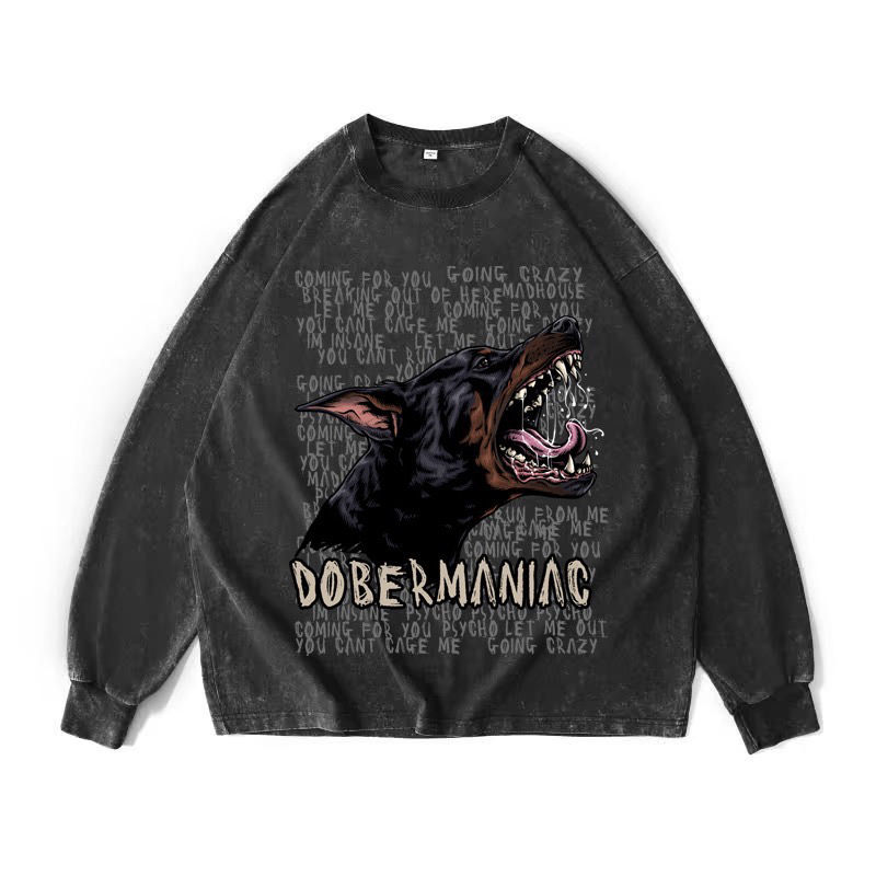 “DOBERMANIAC” long sleeve tee