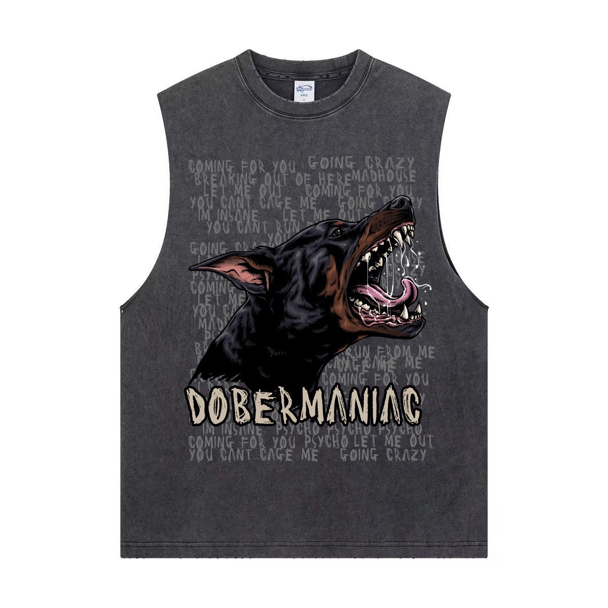 “DOBERMANIAC” muscle tee 