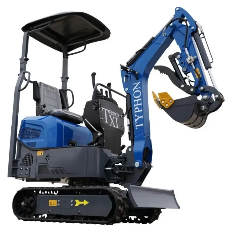 Thumbnail: TERROR XI Mini Excavator 1 Ton Digger 13.5hp Gas Tracked Crawler B&S EPA Engine