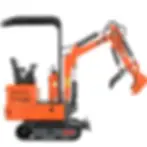 Thumbnail: 13.5HP Mini Excavator 1 TON B&S EPA Engine Smooth Hydraulic Thumb Compact Digger