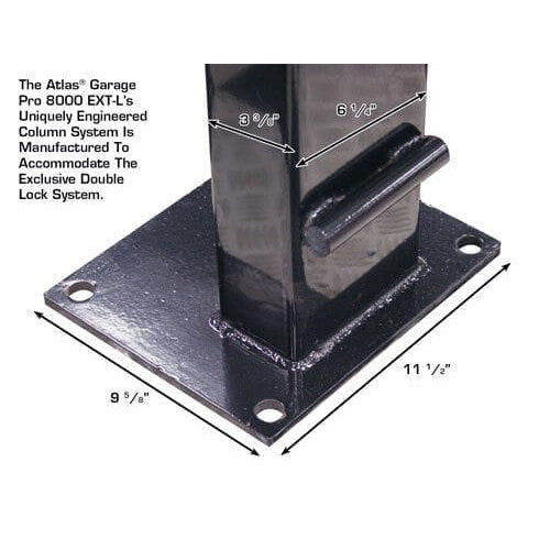Thumbnail: Atlas PRO8000EXT-L 4 Post Lift + RJ35 Sliding Jacks Combo