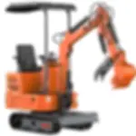 13.5HP Mini Excavator 1 TON B&S EPA Engine Smooth Hydraulic Thumb Compact Digger