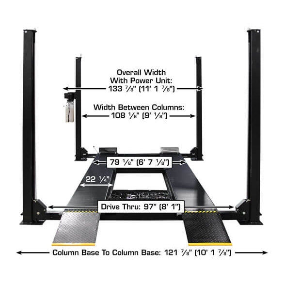 Thumbnail: Atlas Apex 9 ALI Certified 9,000 lb 4-Post Lift