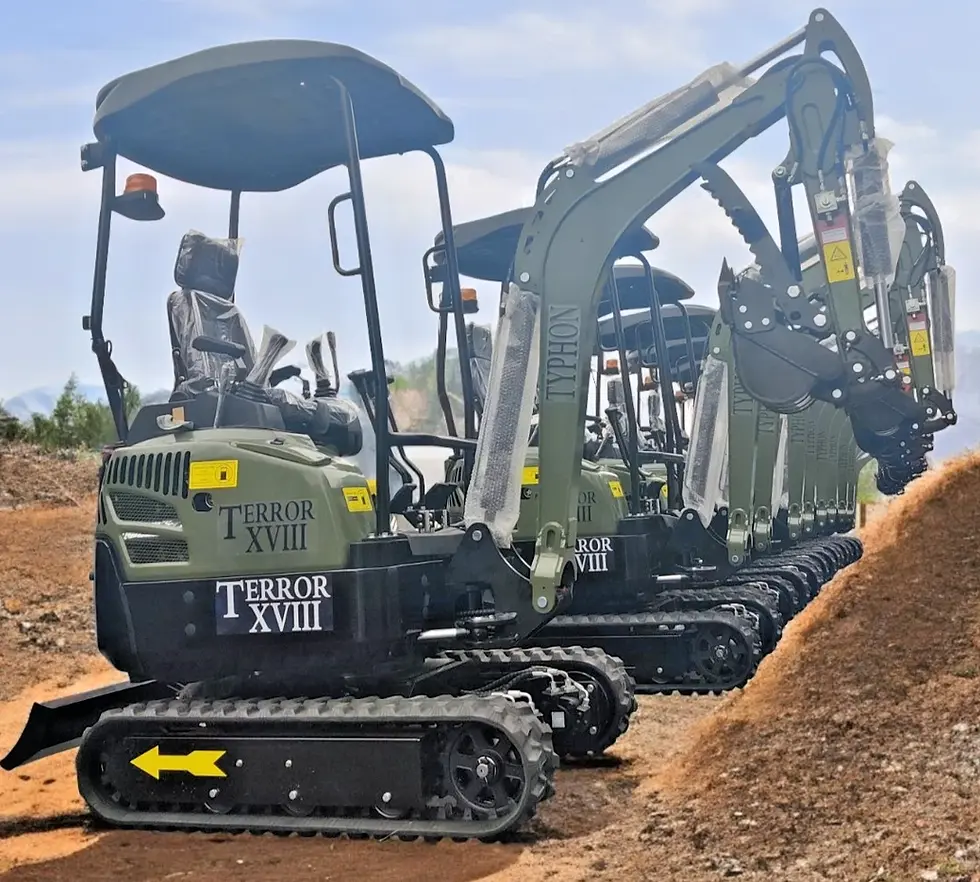 Thumbnail: KUBOTA D902 Diesel 4,000 lbs TERROR XVIII Mini Hydraulic Excavator USA STOCK