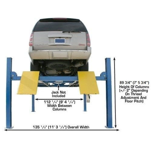 Thumbnail: Atlas 412 12,000 lb Commercial 4-Post Lift