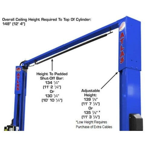 Thumbnail: Atlas Platinum PVL10 ALI Certified 10,000 lb Overhead 2 Post Lift