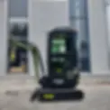Thumbnail: Green TYPHON TERROR XVIII Prestige 2 Ton Mini Excavator KUBOTA Diesel Engine USA