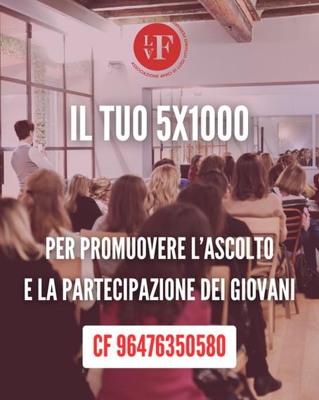 Il tuo 5x1000 per dare voce ai giovani e rafforzare la democrazia
