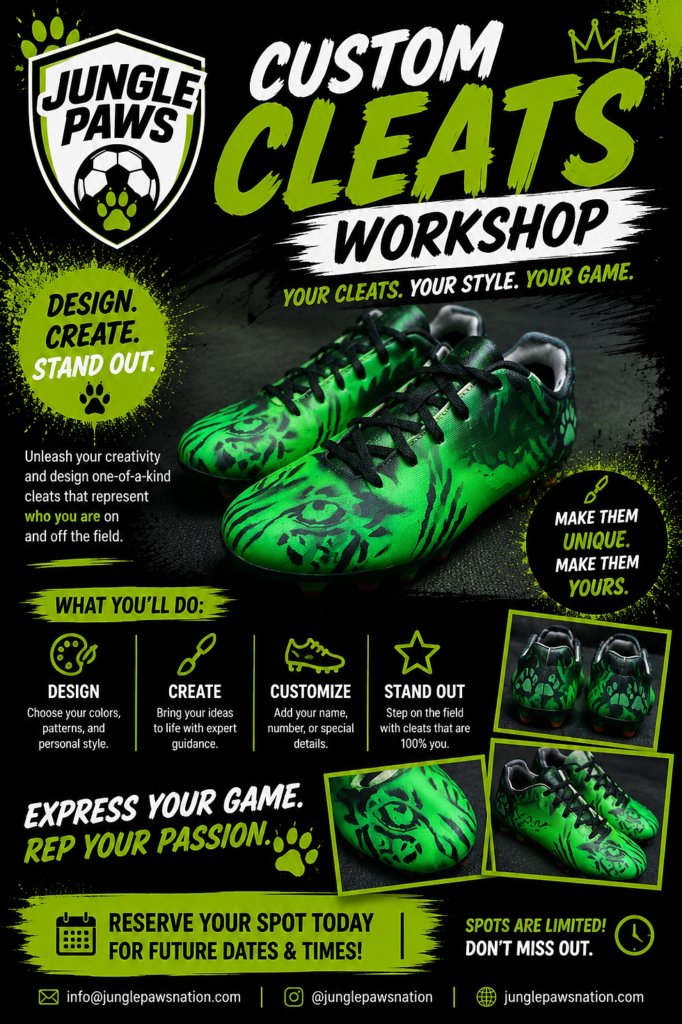 Customize Your Cleats Workshop