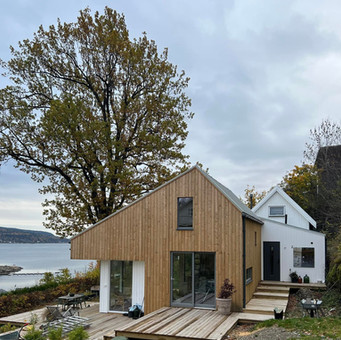 arkitekt moderne tilbygg til hytte