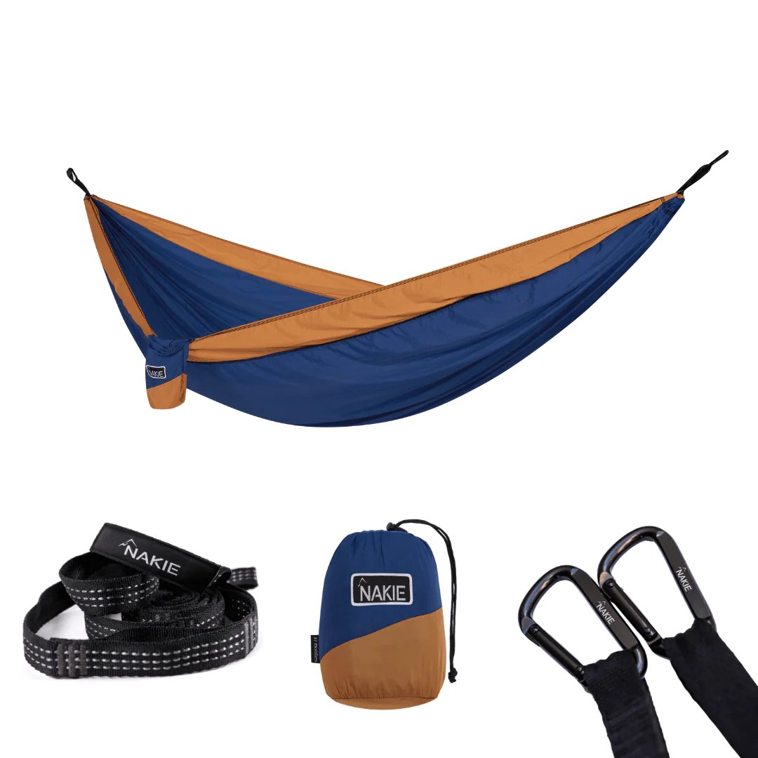 Blue and orange Nakie Hammock