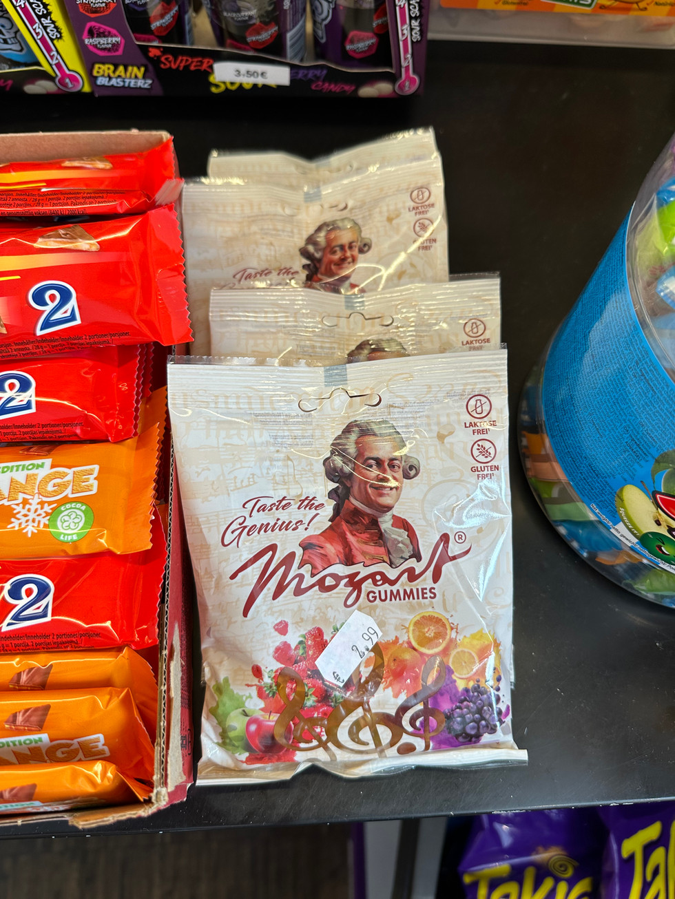 Mozart Gummis Pack at Billa Corso