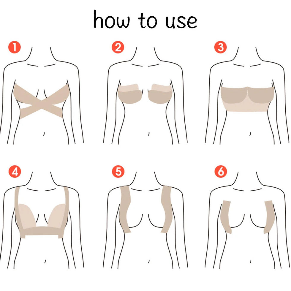 Miniatura: Cinta Levanta Senos Busto Invisible Boob Tape Push Up