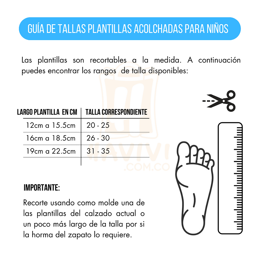 Miniatura: Plantillas Acolchadas para Niños Azul
