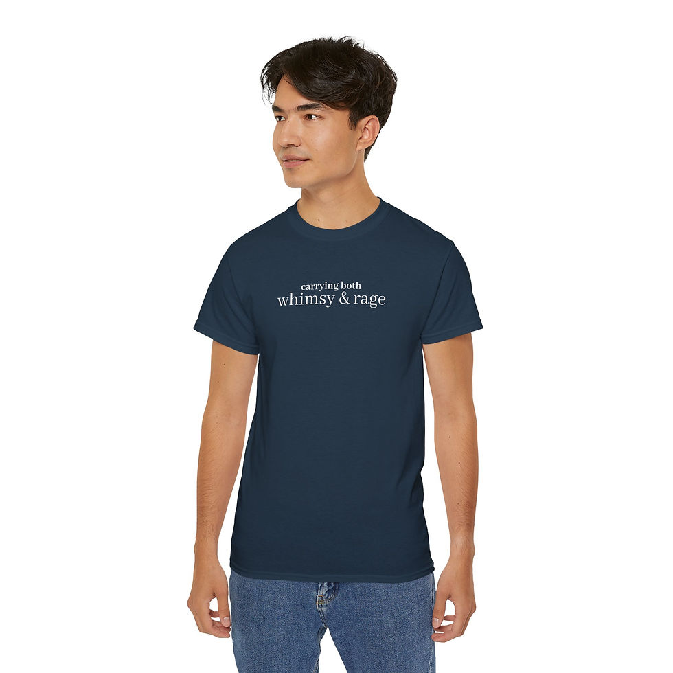 Thumbnail: Carrying Both Whimsy & Rage Tee — Current Events Graphic T-Shirt
