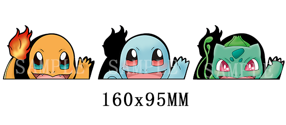 Thumbnail: Anime Magic 3D Car Sticker Waterproof Zero Two/Pikachu/Inuyasha