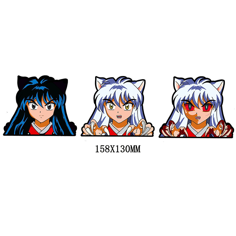 Thumbnail: Anime Magic 3D Car Sticker Waterproof Zero Two/Pikachu/Inuyasha