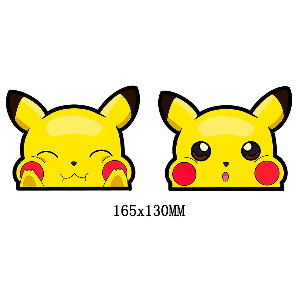 Thumbnail: Anime Magic 3D Car Sticker Waterproof Zero Two/Pikachu/Inuyasha