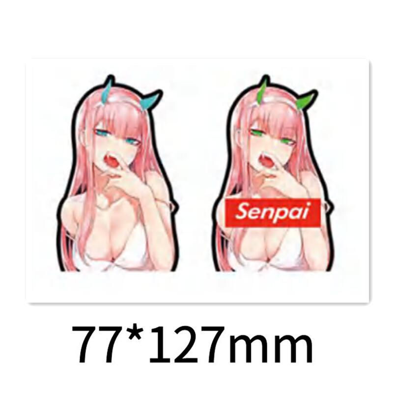 Thumbnail: Anime Magic 3D Car Sticker Waterproof Zero Two/Pikachu/Inuyasha