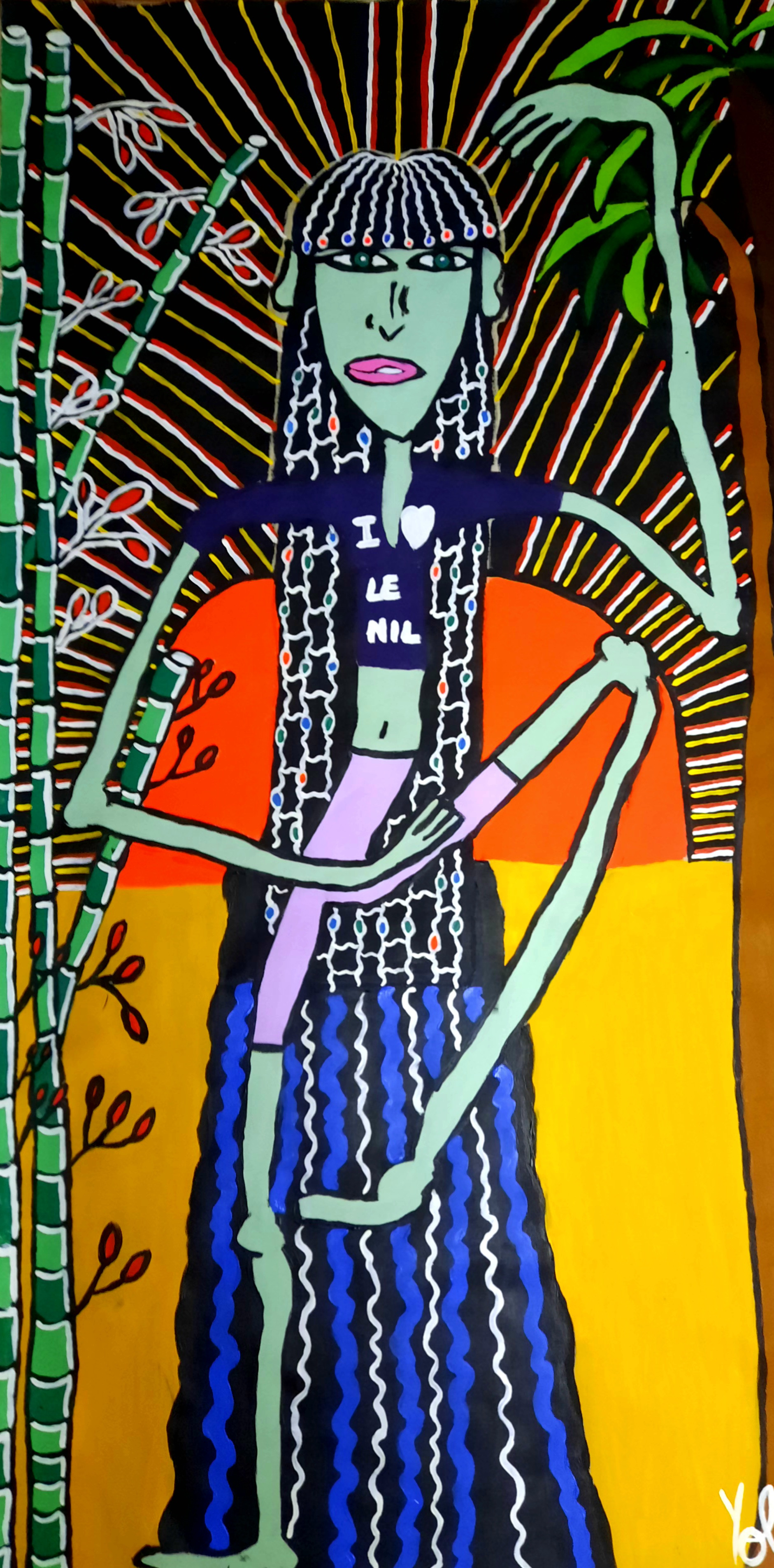 "Minea dancing until the sun sets"