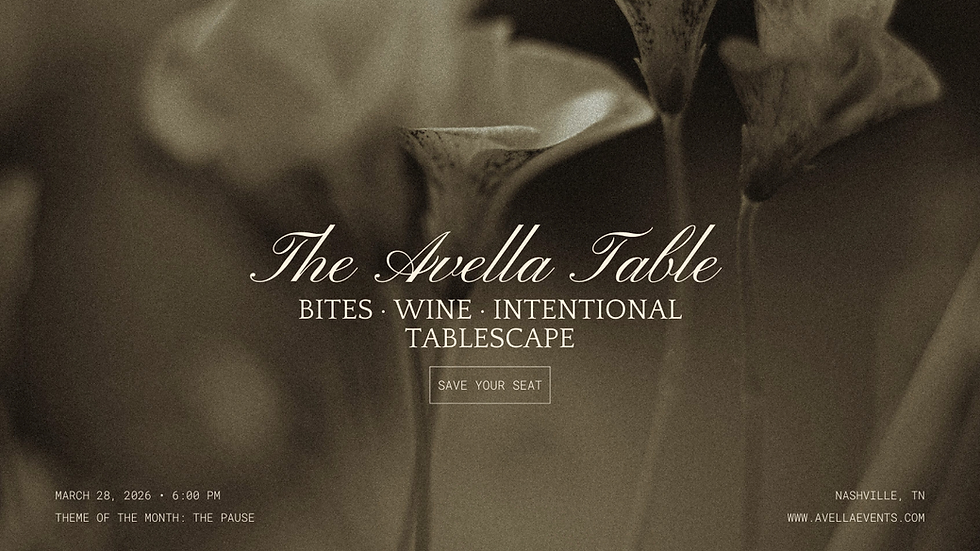Avella Table: The Pause