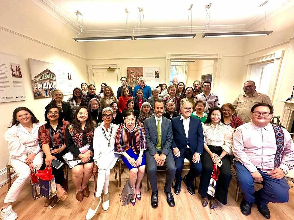Commemorating the 150th anniversary of the birth of the heroine Gregoria de Jesus, Rizal Room, Philippine Embassy, London