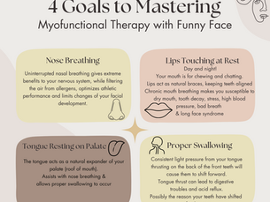 4 Goals of Myofunctional Therapy