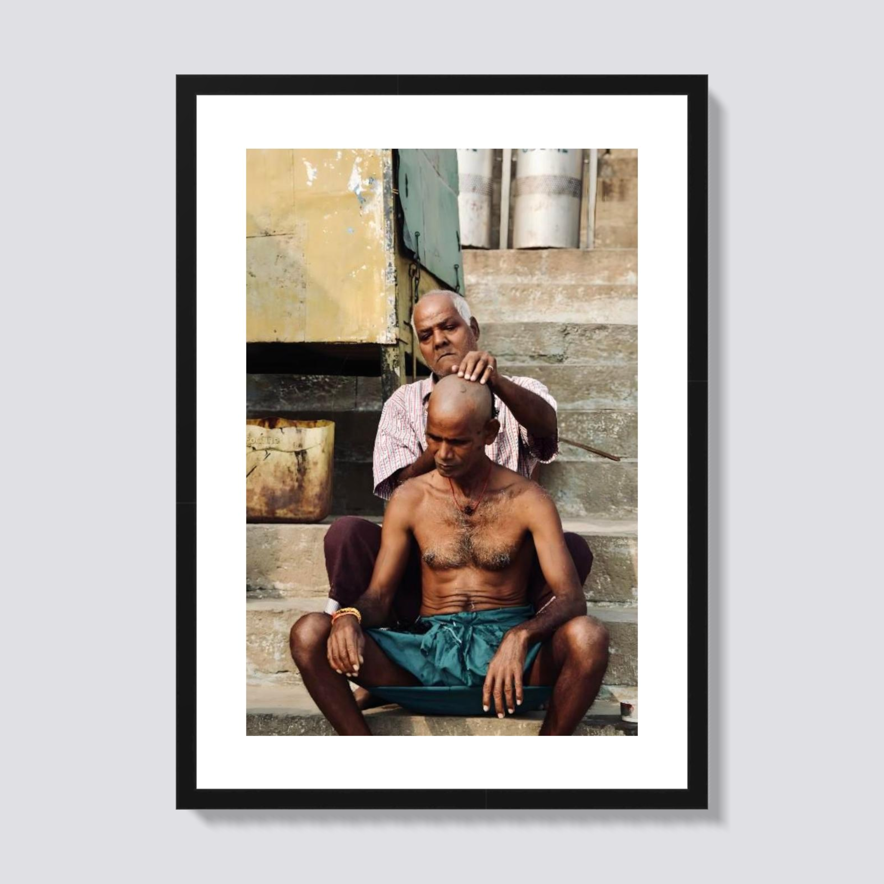 Shaving off, Varanasi, India