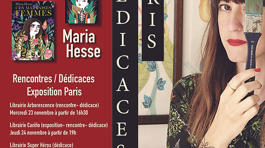 Tournée dédicaces Parisienne de Maria Hesse