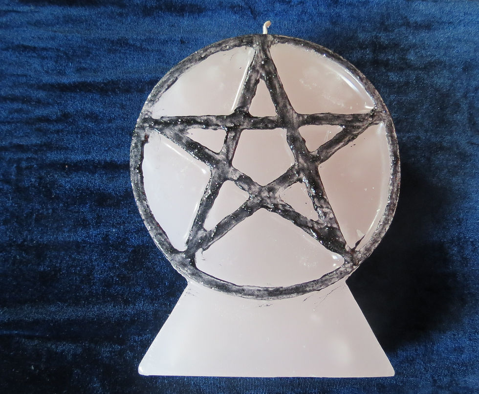 Thumbnail: Pentagram (pentacle) wiccan Candle (7x5) 22 oz