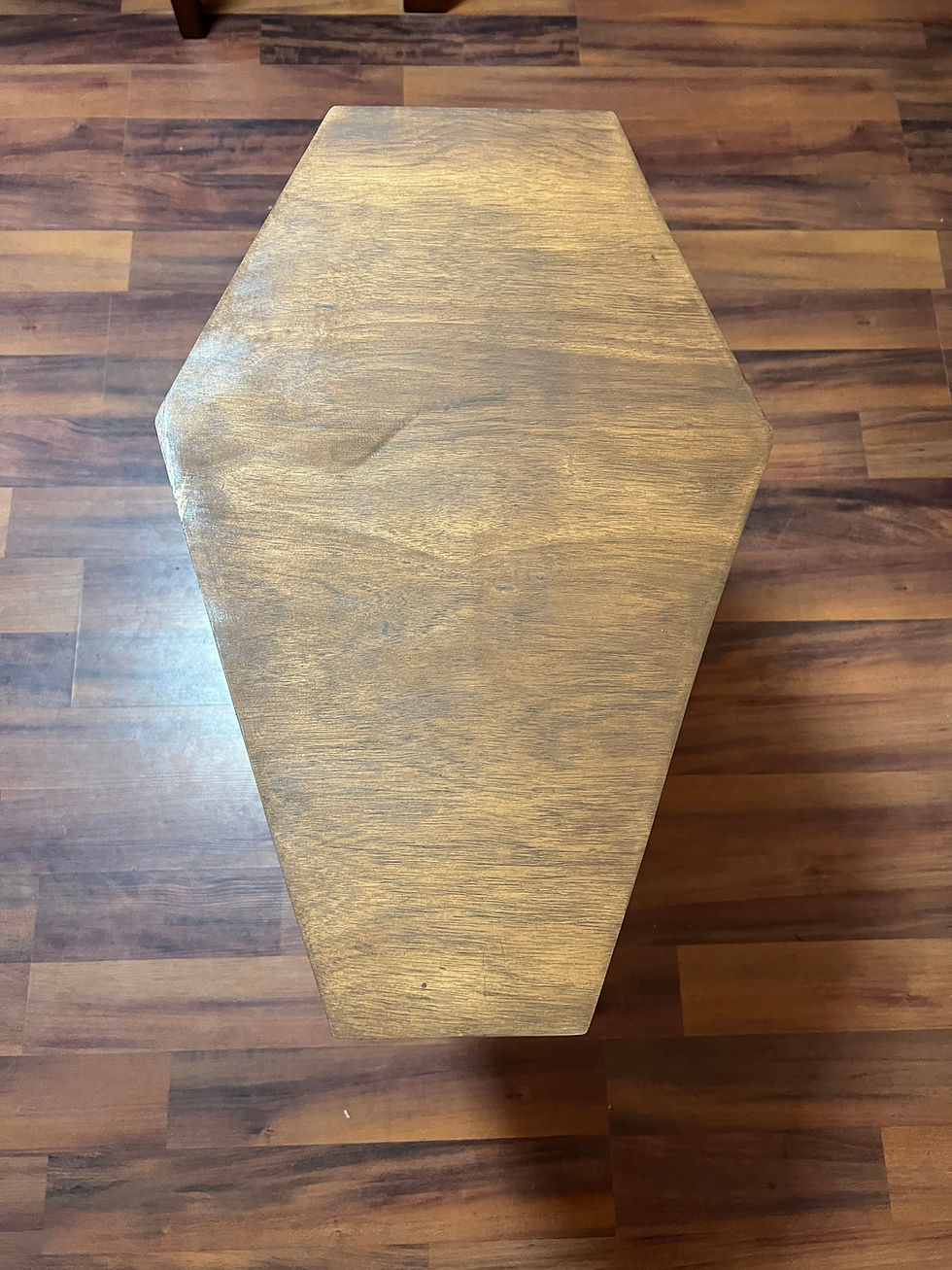 Thumbnail: Coffin Table with storage solid wood table Dracula style Gothic end table