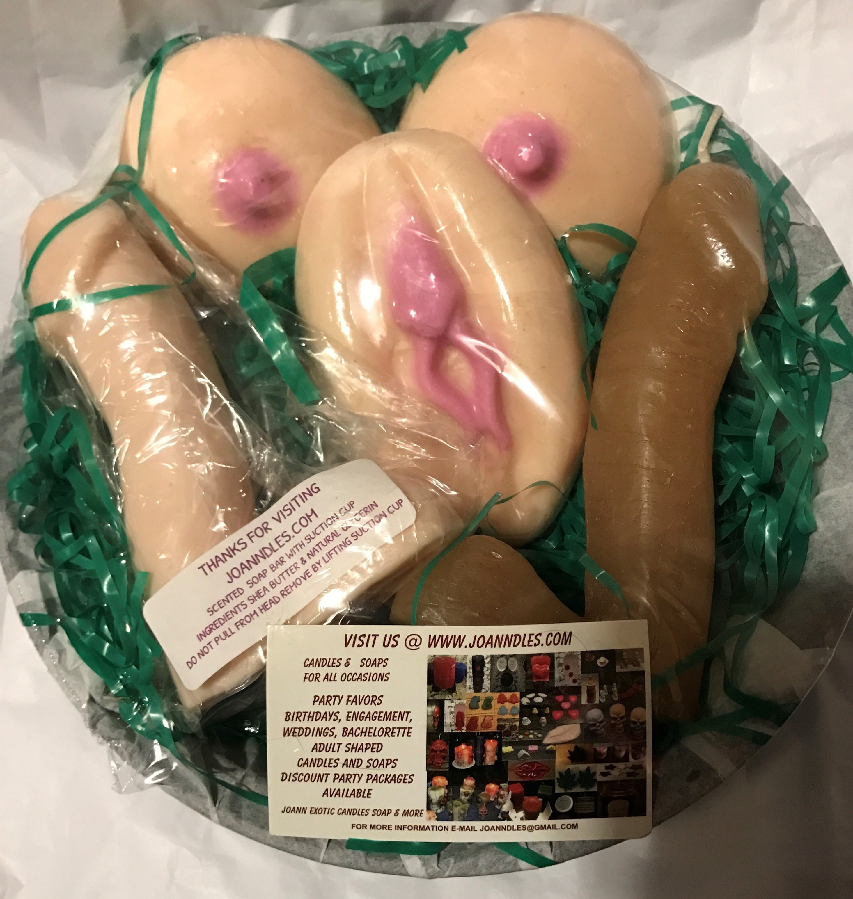 Adult Candle & Soap Gift Basket Love Spell scented