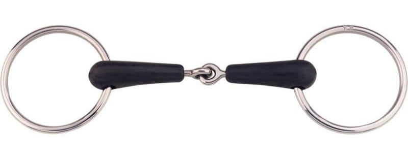 Rubber coated loose ring snaffle