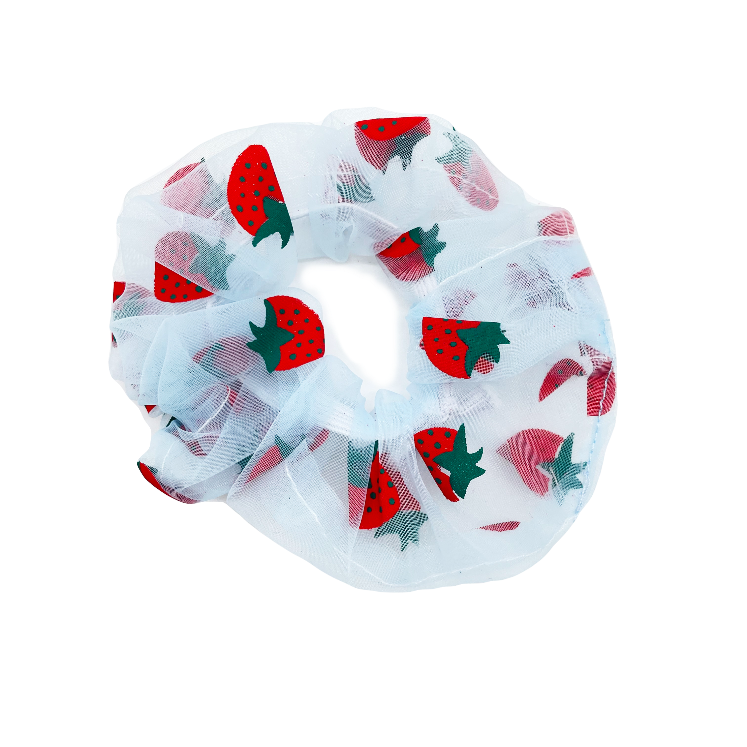 Strawberry Scrunchie - Blue