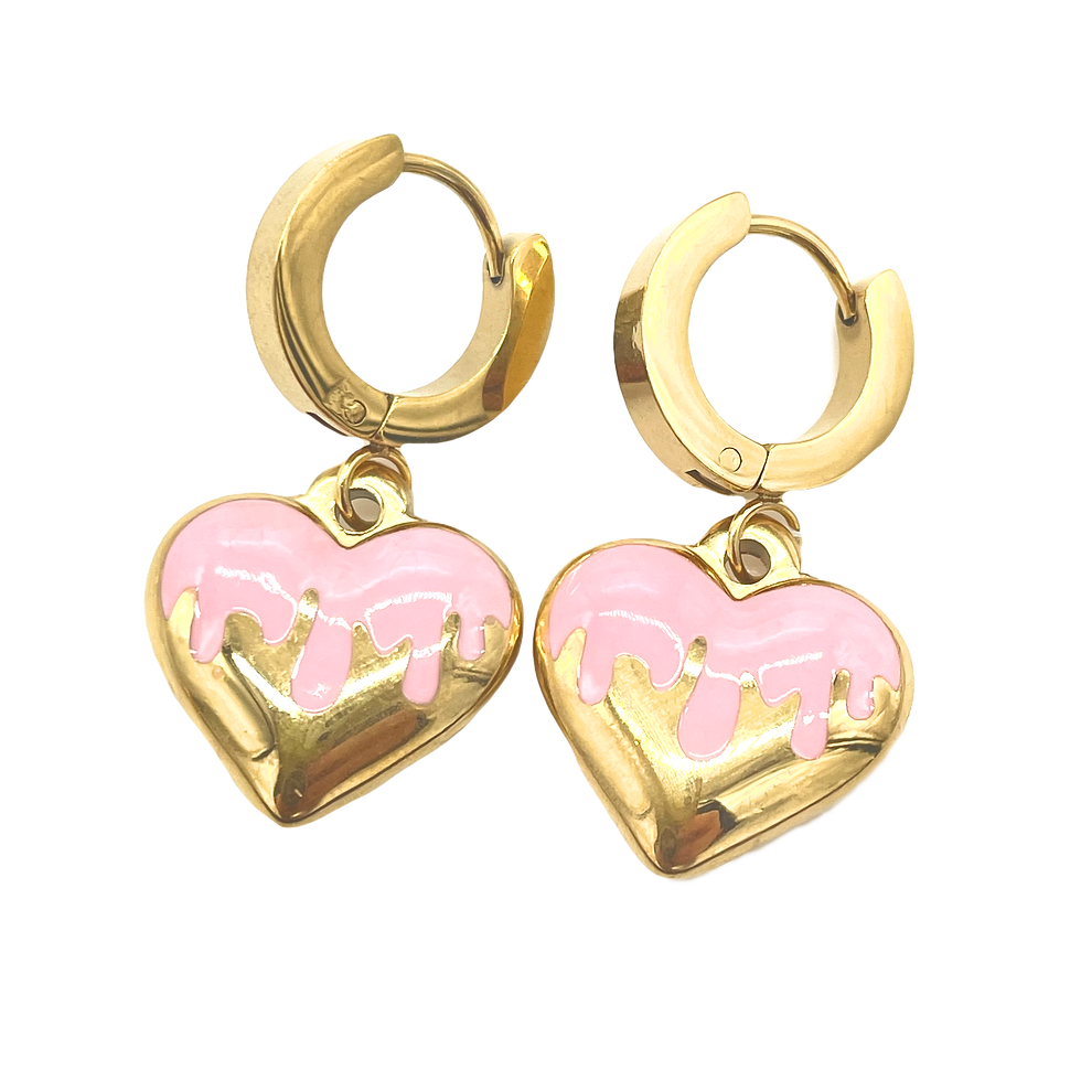 Thumbnail: Drip Heart Huggies - Pink