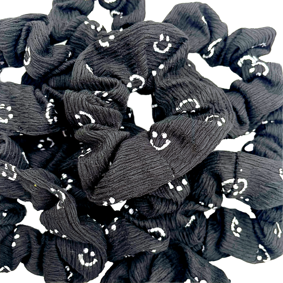 Thumbnail: Smiley Scrunchie - Black
