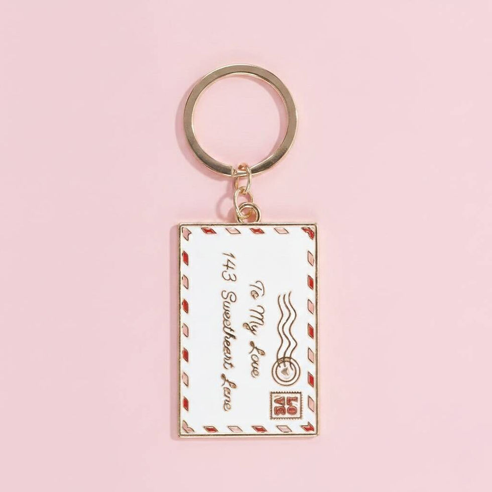 Thumbnail: Love Letter Enamel Keyring Or Bag Charm