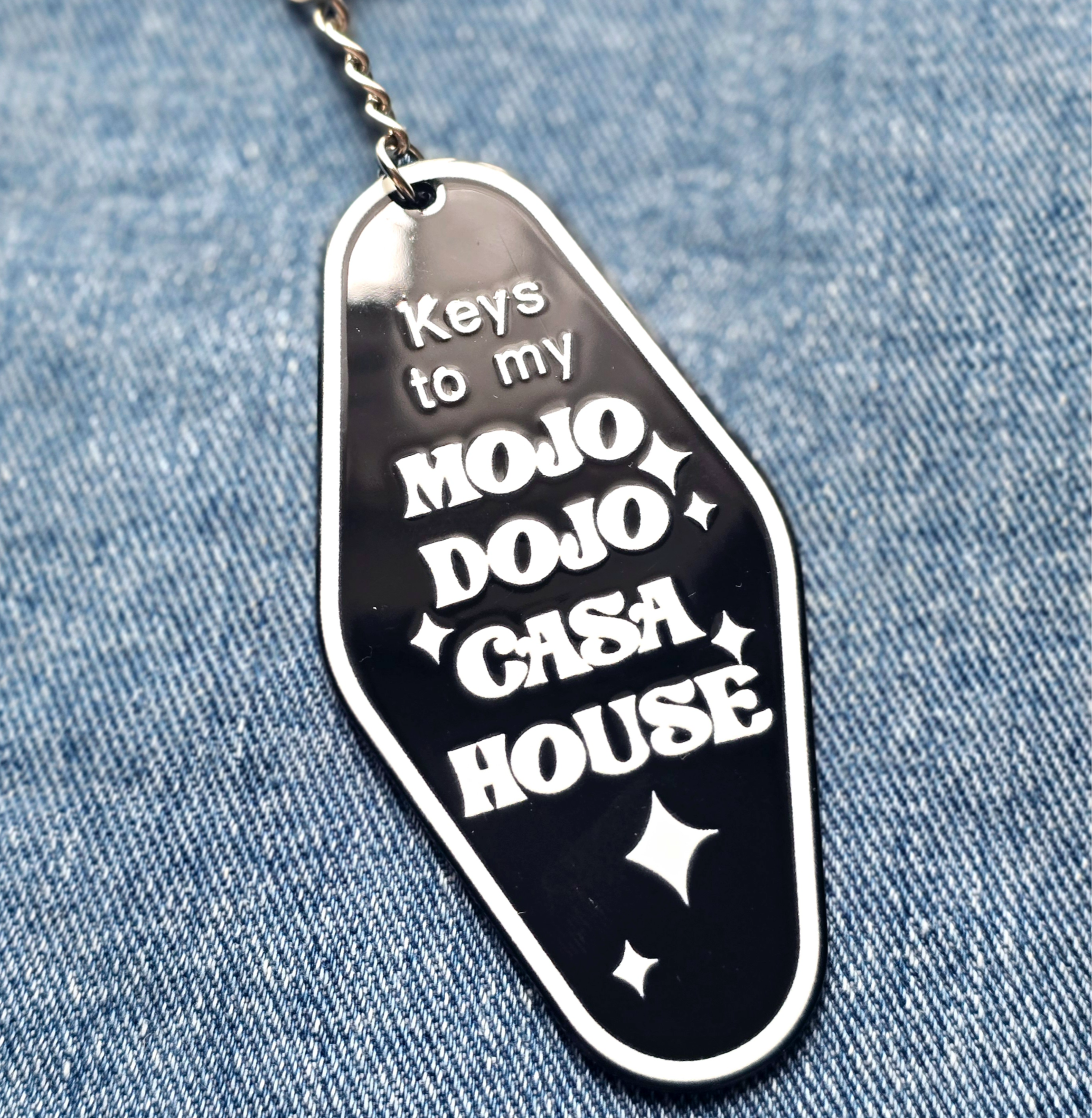 Mojo Dojo Casa House Keyring - Black