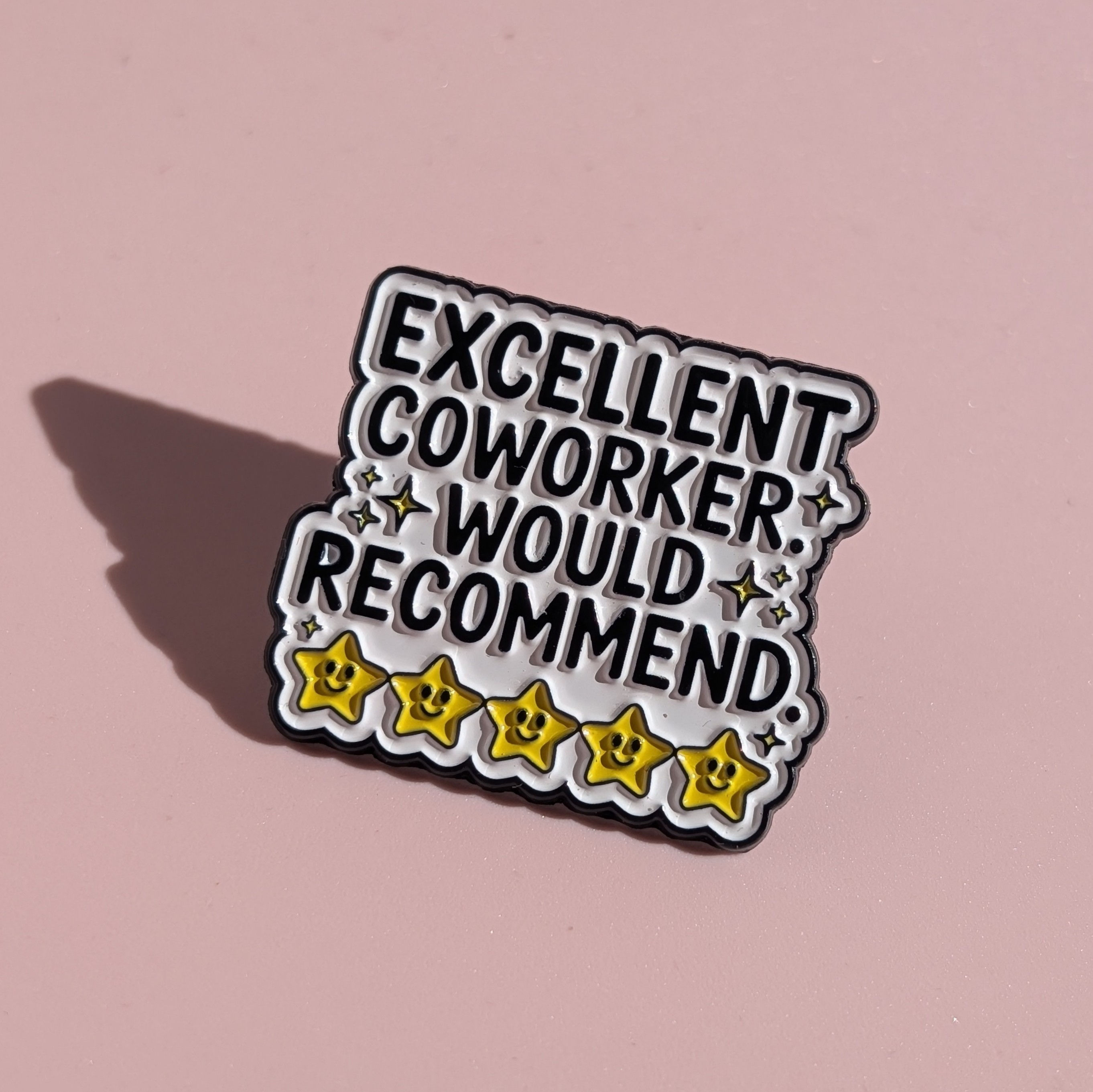 Excellent Coworker Award Enamel Pin Badge