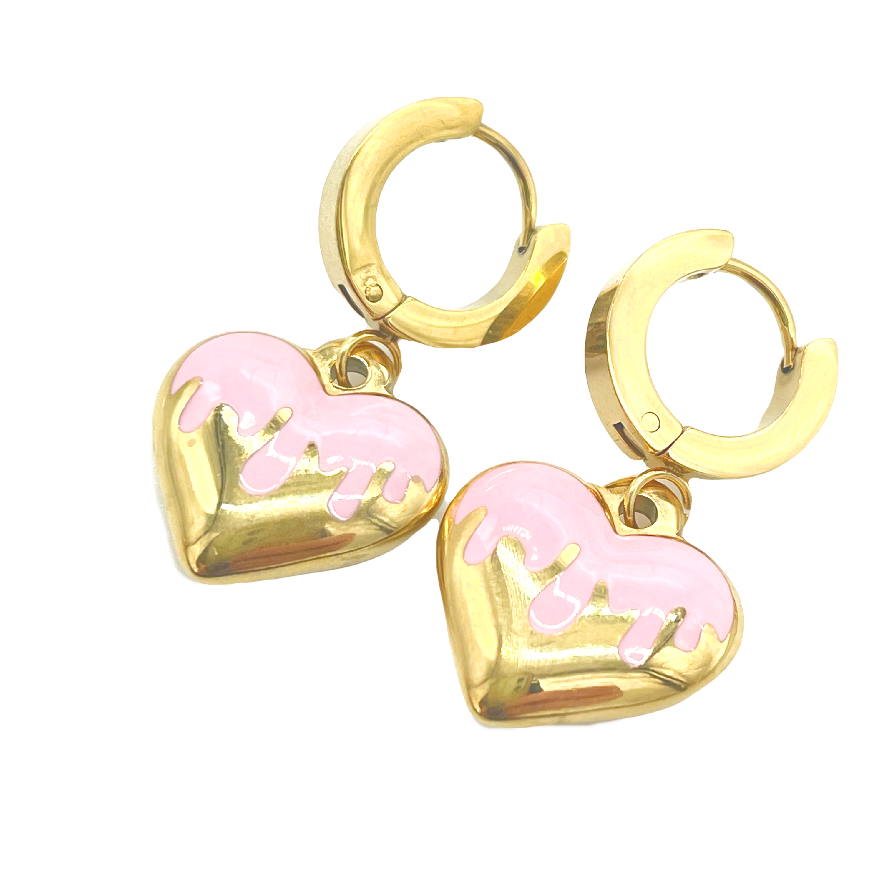 Drip Heart Huggies - Pink