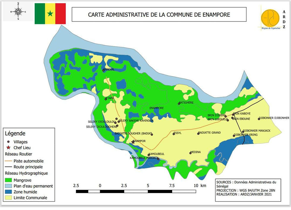 Présentation de la commune d'Enampore