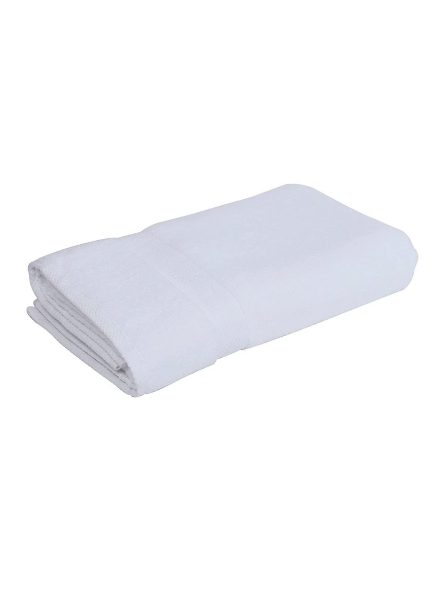 الصورة المصغرة: Bath Towel  White  100 % combed  Cotton