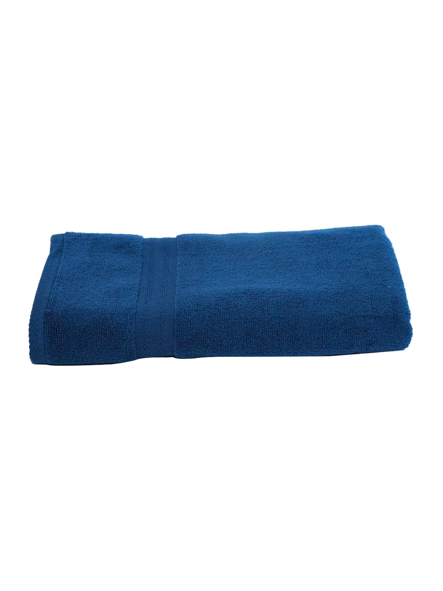 Thumbnail: Bath Towel  Blue 100 % combed  Cotton