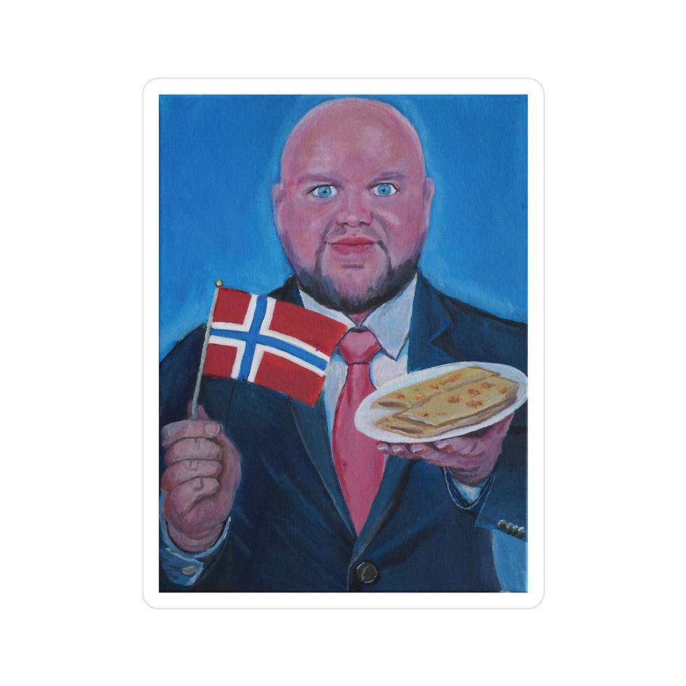 Thumbnail: Norwegian Vance - Vinyl Decal - Funny Political Satire Art