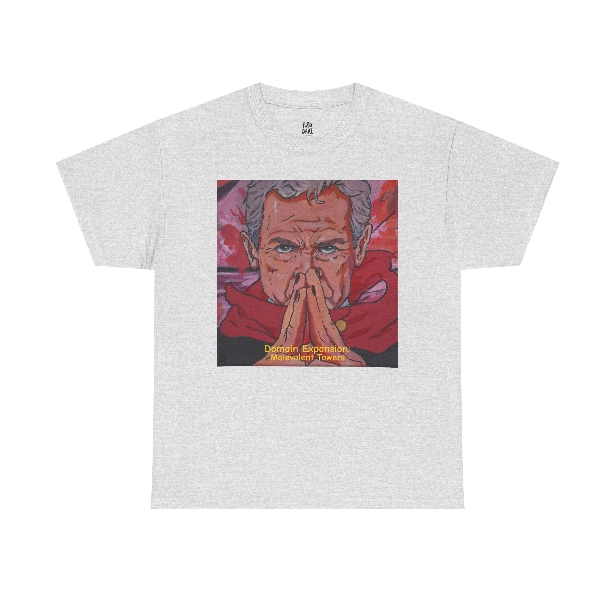 Domain Expansion - Malevolent Towers - Unisex Heavy Cotton Tee - Satire T-Shirt