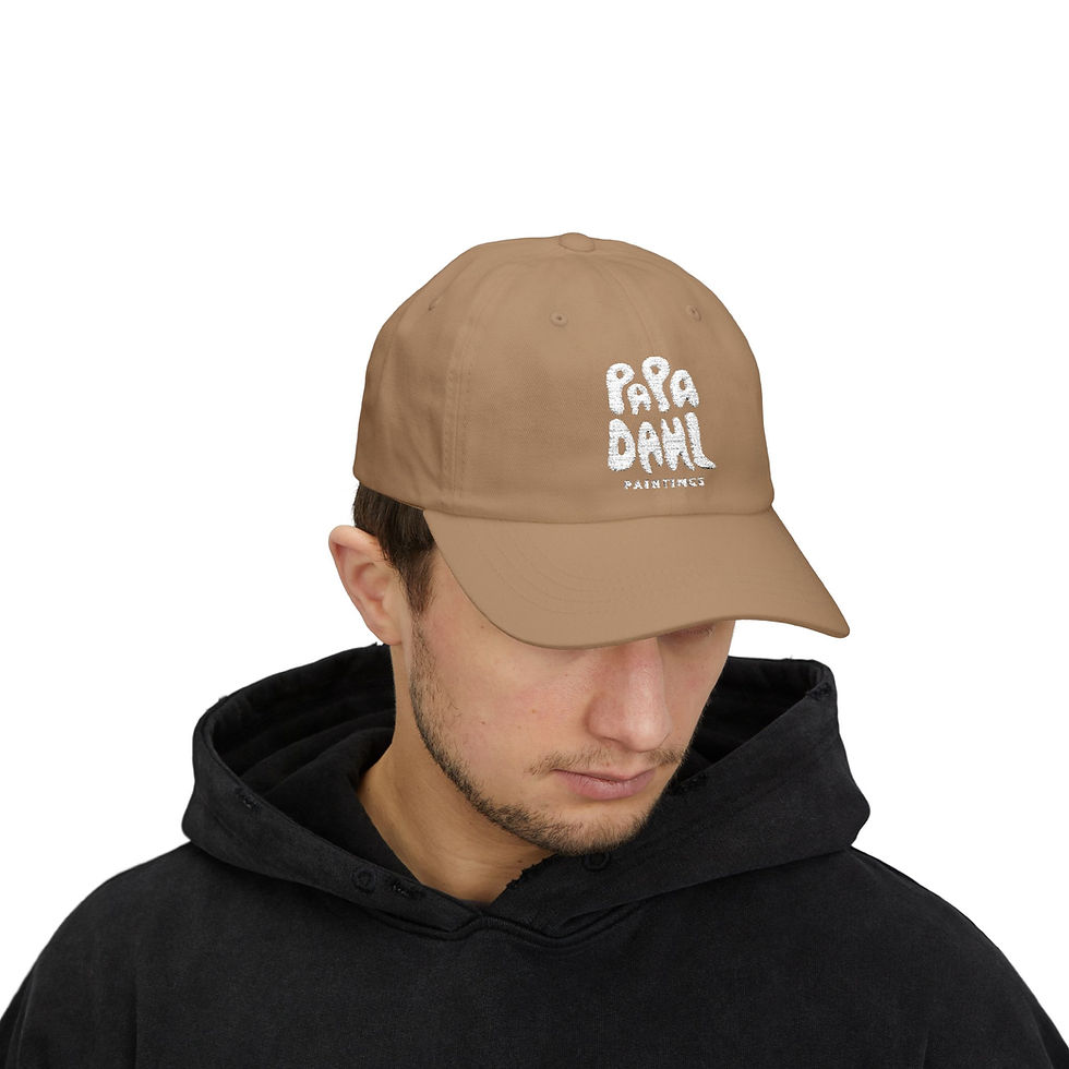Thumbnail: "Papa Cap" Art Hat - Papa Dahl Paintings Classic Dad Cap