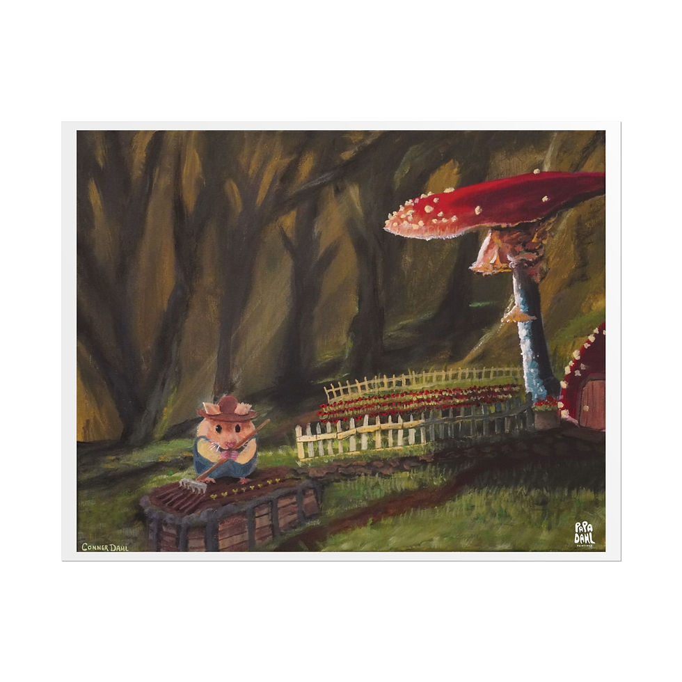 Thumbnail: Hamster Farmer - Rolled Poster for Animal Lovers
