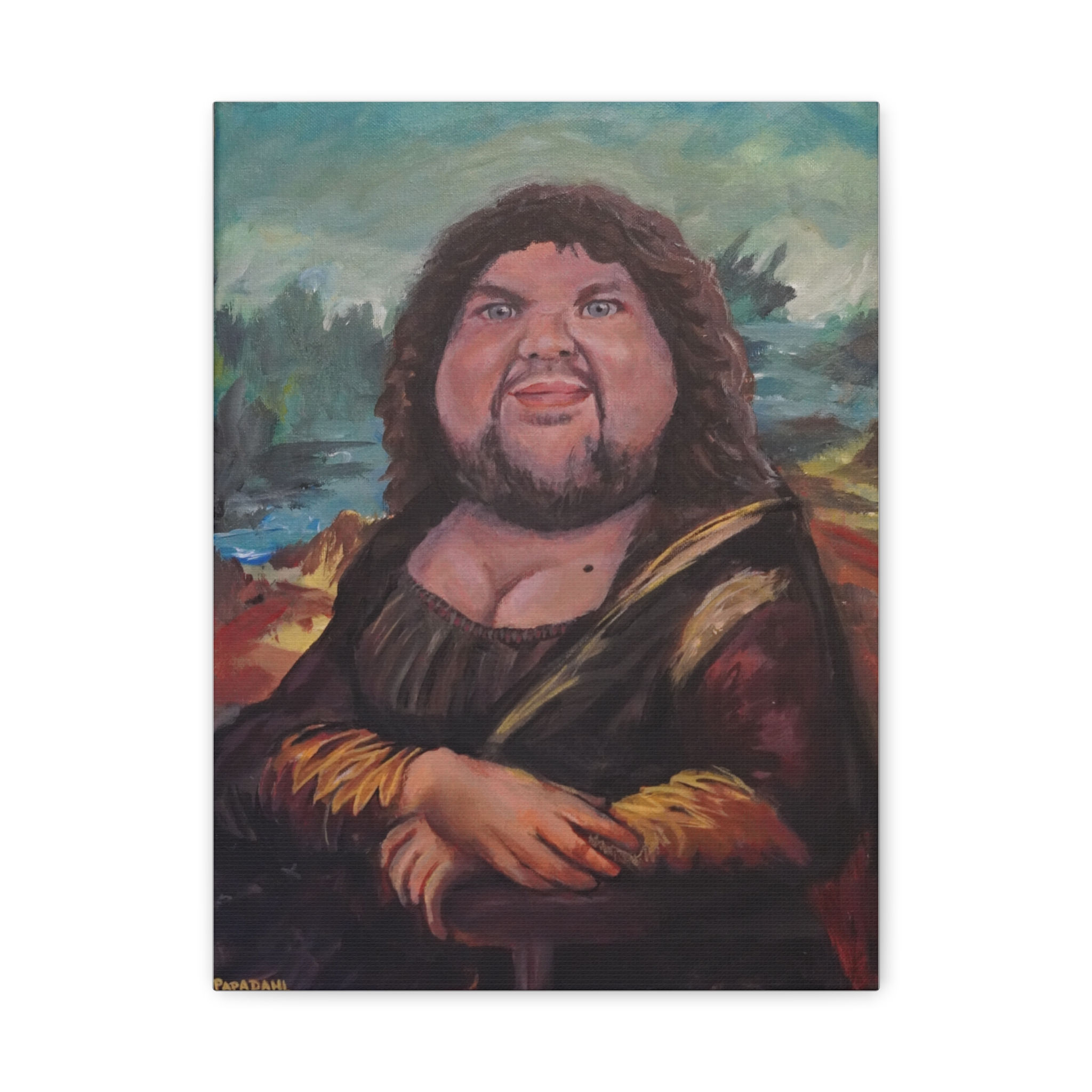 JD Lisa - Stretched Canvas- Funny Satire Art